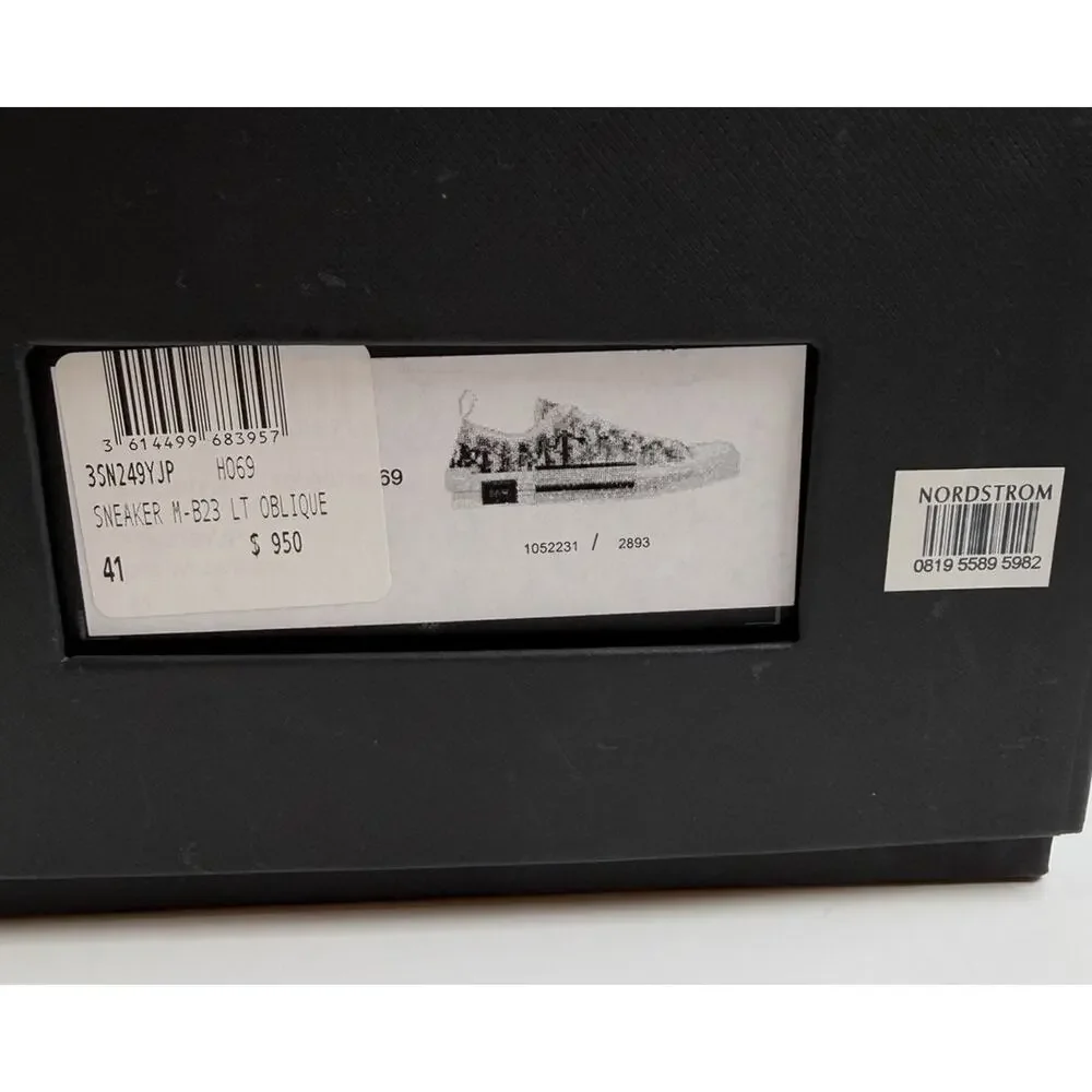 Size 41EU/8US - Dior B23 Oblique White Black Low Top NEW! - Picture 11 of 11